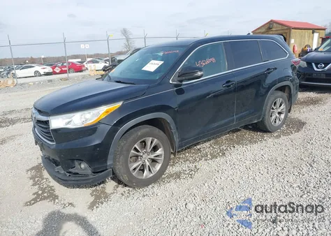2014 Toyota Highlander Le Plus V6 из США, поврежденный, VIN 5TDBKRFH6ES057490